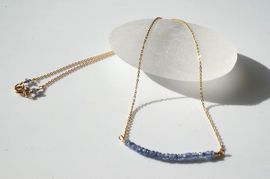 blue sapphire necklace