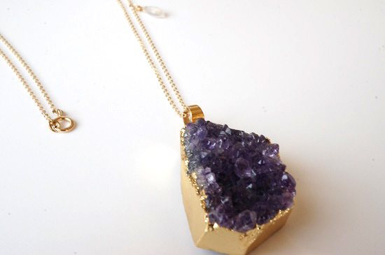 druzy amethyst・necklace