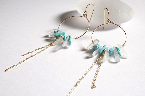 circle pierced earrings