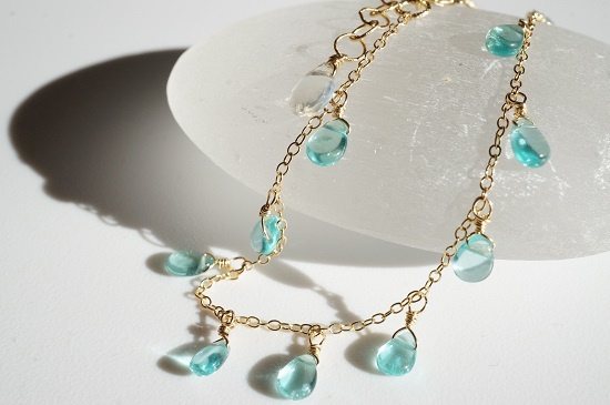 blue apatite bracelet