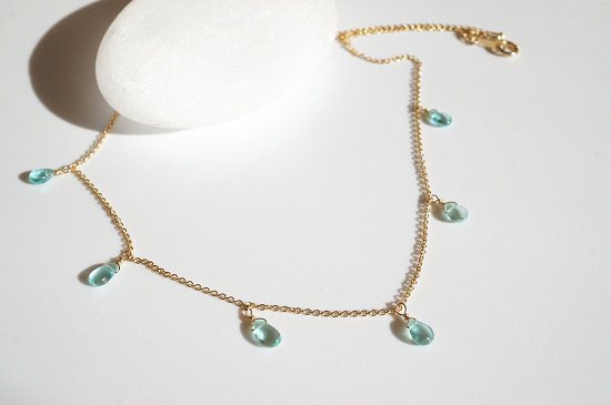 blue apatite necklace