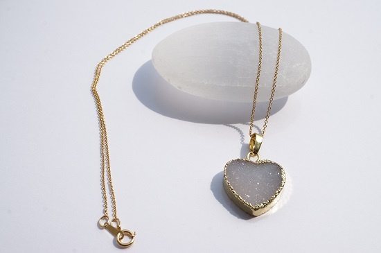 druzy agate・necklace